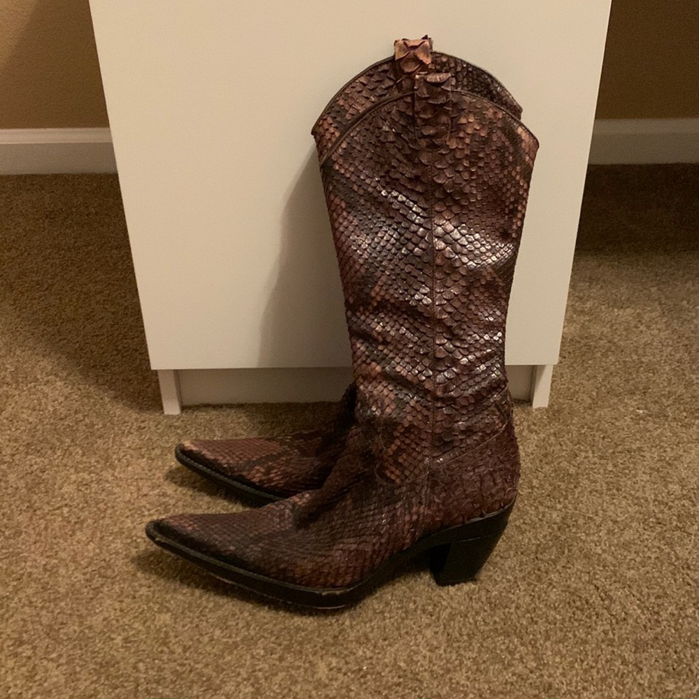 Snake Skin Boots